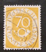 Bund 0136    70 Pf  Posthorn  gest