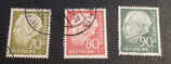 Heuss 70, 80, 90 Pf gestempelt