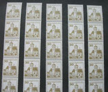 Berlin 534 AII R10 Burgen und Schlösser  30 Pf - Letterset 10er - Streifen  gefaltet