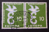 Bund 0295  wP  10 Pf  CEPT 1958  gest