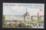 Bund 2745  55 ct   600 Jahre Universität  Leipzig  **