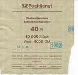 Bund 1379    40 Pf   Verschluss- Stangendeckel   II. Wahl