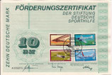 DSH Förderungszertifikat - 1979    10 DM  Berlin