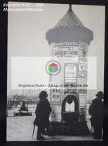 Repro Ansichtskarte - Hamburg - Litfaßsäule am Hafen um 1903