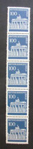 Berlin  290 R05    100 Pf Brandenburger Tor  mit Nummer  **