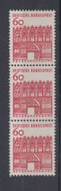 Bund 0459 RM   60 Pf  R03 3er-Streifen  **