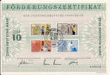 DSH Förderungszertifikat - 1987    10 DM  Berlin