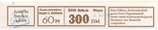 Bund 0917    60 Pf   Banderole  der 300er Rolle  Type  I