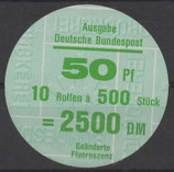 Bund 1038    50 Pf   Verschluss- Stangendeckel  der  500er Rolle