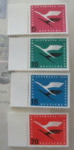 Bund 0205ff   SRl  Lufthansa (4 Werte) **