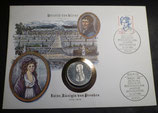 Berlin 0845  250 Pf   Numisbrief  mit  5 DM Sondermünze Kleist