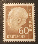 Bund 0262xv 60 Pf Heuss II