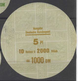 Bund 1448     5 Pf   Verschluss- Stangendeckel