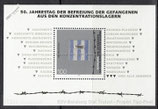 Bund 1796 Block 32  50. Jahrestag der Befreiung   - Markenzähnung nicht zentrisch