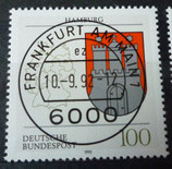 Bund 1591   100 Pf  Wappen Hamburg   VSST