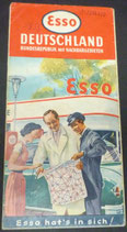 Esso - Strassenkarte um 1955