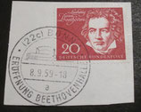 Bund 0317  ex Block 2  - L. v. Beethoven auf Briefstück mit SST