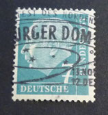 Bund 0181 -  7 Pfg   Heuss   WST Hamburger DOm gestempelt