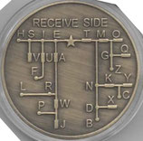 Numis Medaille Coin -  Morsealphabet und Empfängerhör- bzw. sehhilfemodell