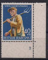 Bund 0300   40 + 10 Pf  Wohlfahrtsmarke 1958  **  ERur  Fn 2