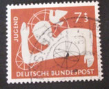 Bund 0232f Jugendmarken 1956  Zuschlagsmarken (2 Werte)  gestempelt