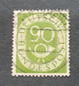 Bund 0138     90 Pf  Posthorn mit Besonderheiten