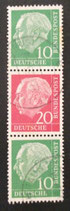 Bund 0183-0185-0183 gestempelt  S 36
