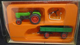 Preiser 17194  Deutz D 6206 Ackerschlepper mit Anhänger