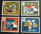 Bund 0369ff Wohlfahrtsmarken 1961   -  Hänsel und Gretel  gestempelt