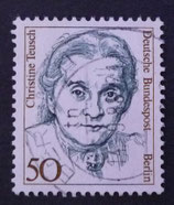 Berlin FddG  50 Pf   -  Christine Teusch  gestempelt