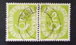 Bund 0123 -wP  2 Pf Posthorn gestempelt