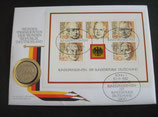 Numisbrief Bund Präsidentenblock  - 2 DM