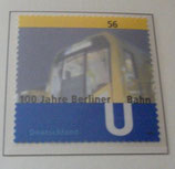 Bund 2242   56 ct   100 Jahre Berliner U-Bahn   **
