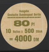 Berlin 0796  -   80 Pf Sehenswürdigkeiten  - Verschlußteller