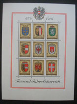 Austria 1522ff  Block 4  - 1000 Jahre Österreich