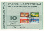 DSH Förderungszertifikat - 1978    10 DM  Berlin