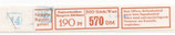 Bund 0919    190 Pf   Banderole  der 300er Rolle  Type  III