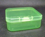 Klarsichtschachtel  (Box)  5,3cm x 5,3cm x 1,9cm   lose   grün