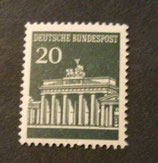 Bund 0507w RA01  20 Pf Brandenburger Tor  Rollenanfangsmarke 400