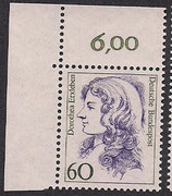 Bund 1332 Dorothea Erxleben 60 Pf **  vom Eckrand