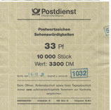 Bund 1399    33 Pf   Verschluss- Stangendeckel