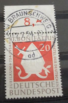 Bund 0199  20 Pf Bonifatius  OR gest.