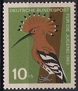 Bund 0401    10 + 5 Pf   Wiedehopf