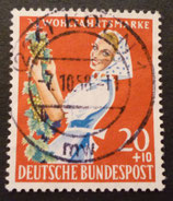 Bund 0299   20 + 10 Pf  Wohlfahrtsmarke 1958  gest.