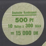 Bund 1679   500 Pf   Verschluss- Stangendeckel