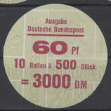 Bund 1341    60 Pf   Verschluss- Stangendeckel
