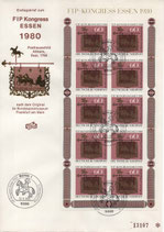 Bund 1065  im Kleinbogen auf Fidacos  FDC  ESST   - Bilder zeigen Stempelvarianten