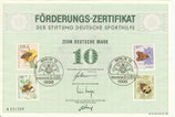 DSH Förderungszertifikat - 1984    10 DM  Berlin