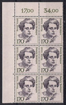 Bund  1391 Hannah Arendt  170 Pf  **   in Bogenteil  **