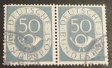 Bund 0134   wP  50 Pf  Posthorn  gest